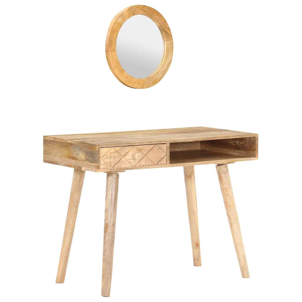 289636 vidaXL Dressing Table 100x50x76 cm Solid Mango Wood