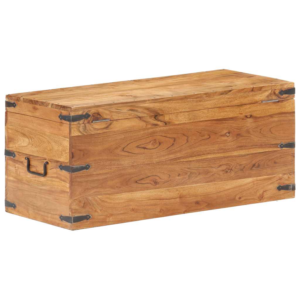 Chest 90x40x40 cm Solid Acacia Wood