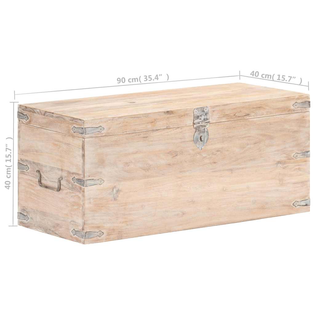 289642 vidaXL Chest 90x40x40 cm Solid Acacia Wood