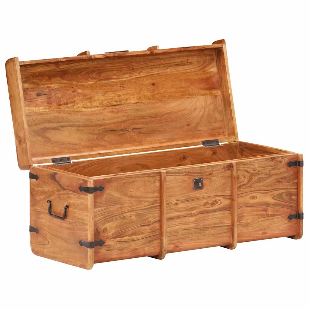 Storage Chest 90x40x40 cm Solid Acacia Wood