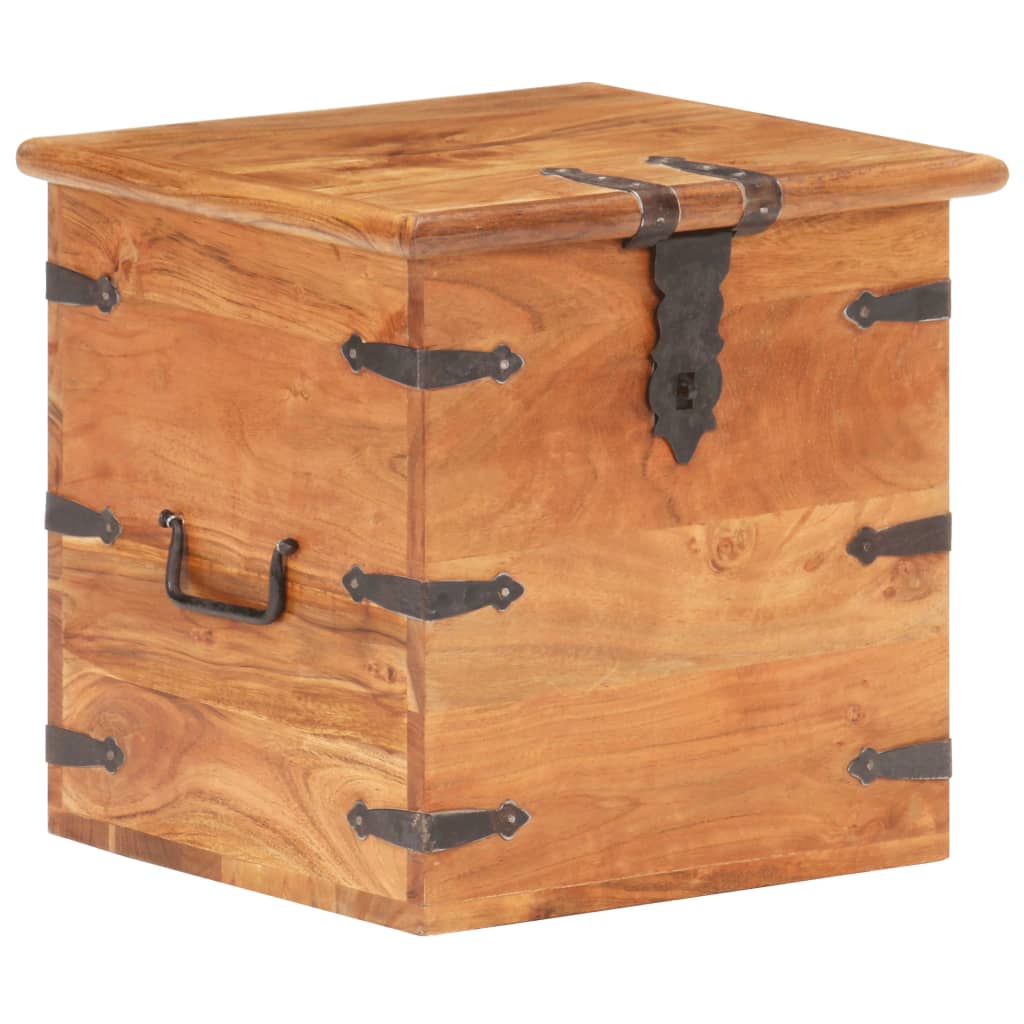 vidaXL Chest 40x40x40 cm Solid Acacia Wood