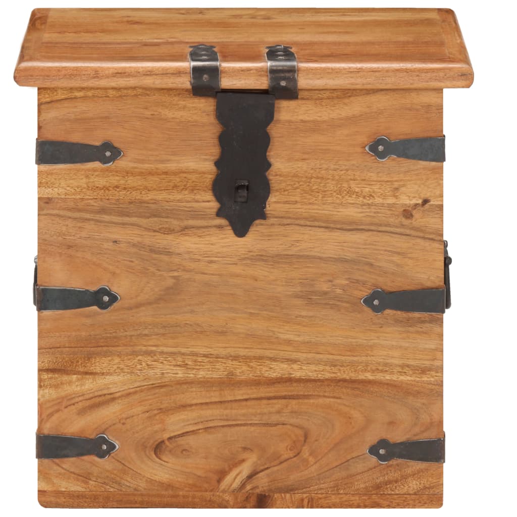 vidaXL Chest 40x40x40 cm Solid Acacia Wood