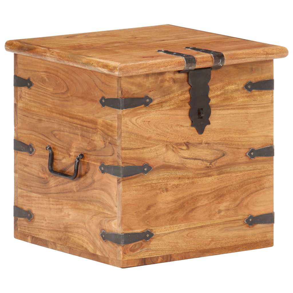 Chest 40x40x40 cm Solid Acacia Wood