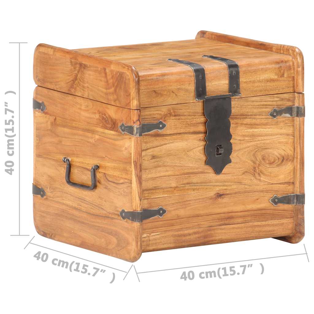289647 vidaXL Chest 40x40x40 cm Solid Acacia Wood