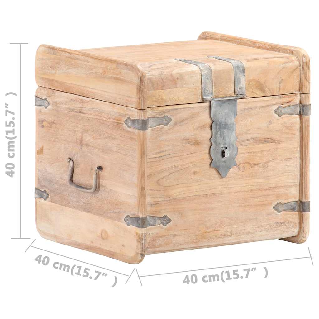 289648 vidaXL Chest 40x40x40 cm Solid Acacia Wood