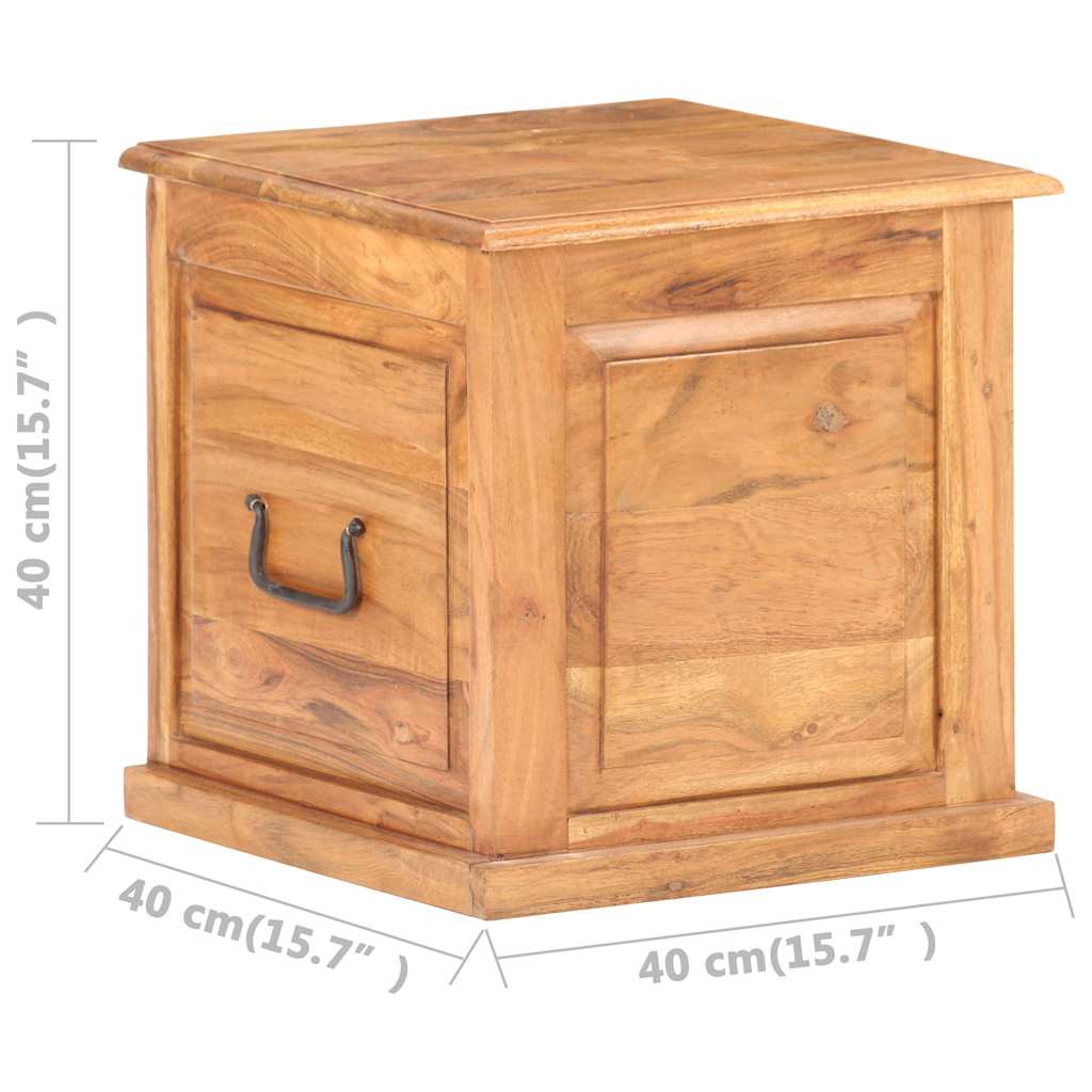 289649 vidaXL Chest 40x40x40 cm Solid Acacia Wood