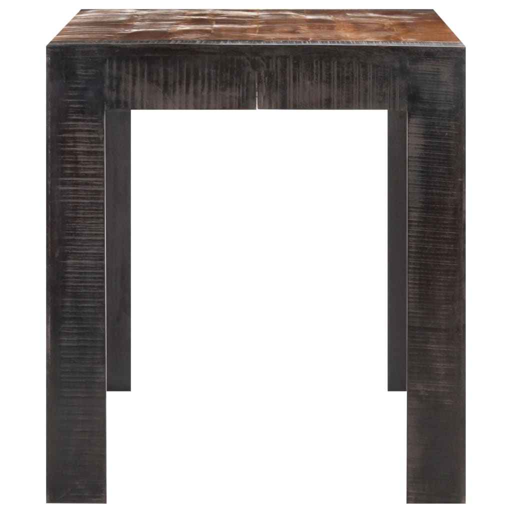 vidaXL Dining Table 140x70x76 cm Solid Rough Mango Wood