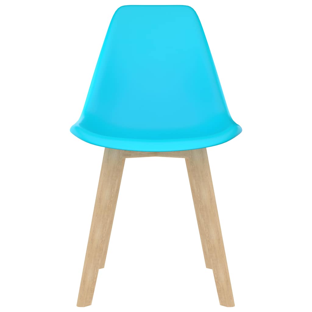 Dining Chairs 2 pcs Blue Plastic