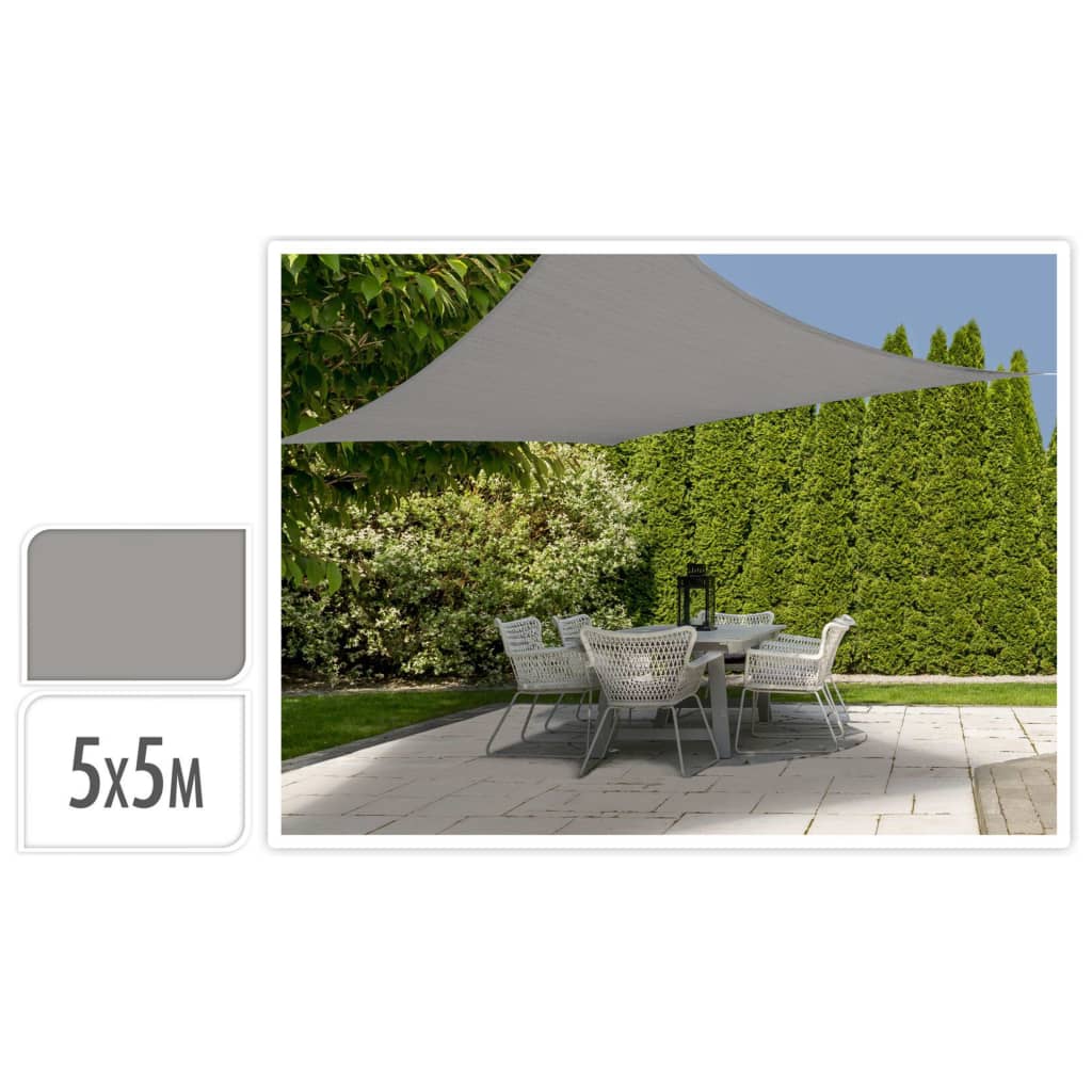 ProGarden Shade Cloth 5x5 m Grey Square