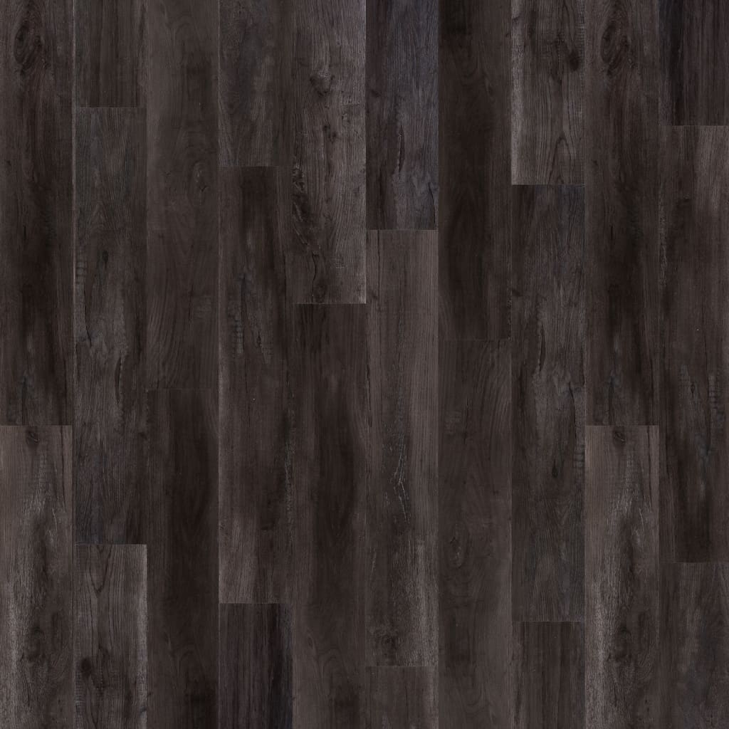 WallArt Wood Look Planks Barnwood Oak Charcoal Black