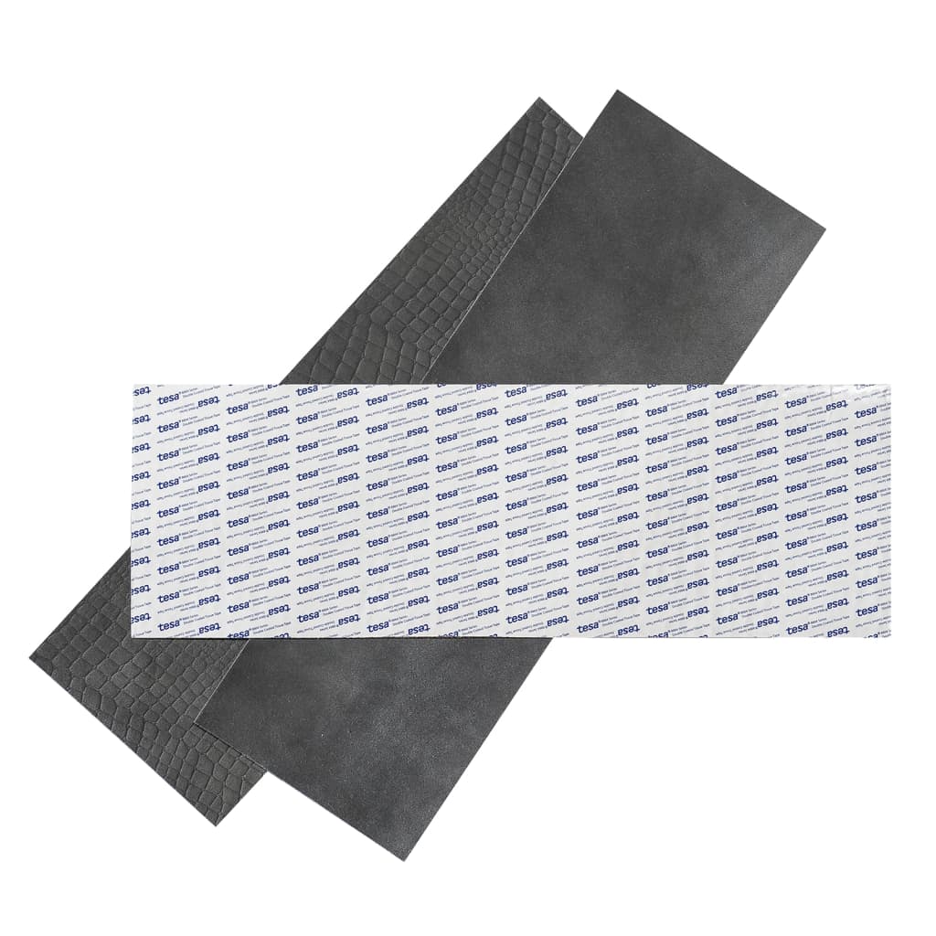 WallArt Leather Tiles Connaught Shady Grey 16 pcs