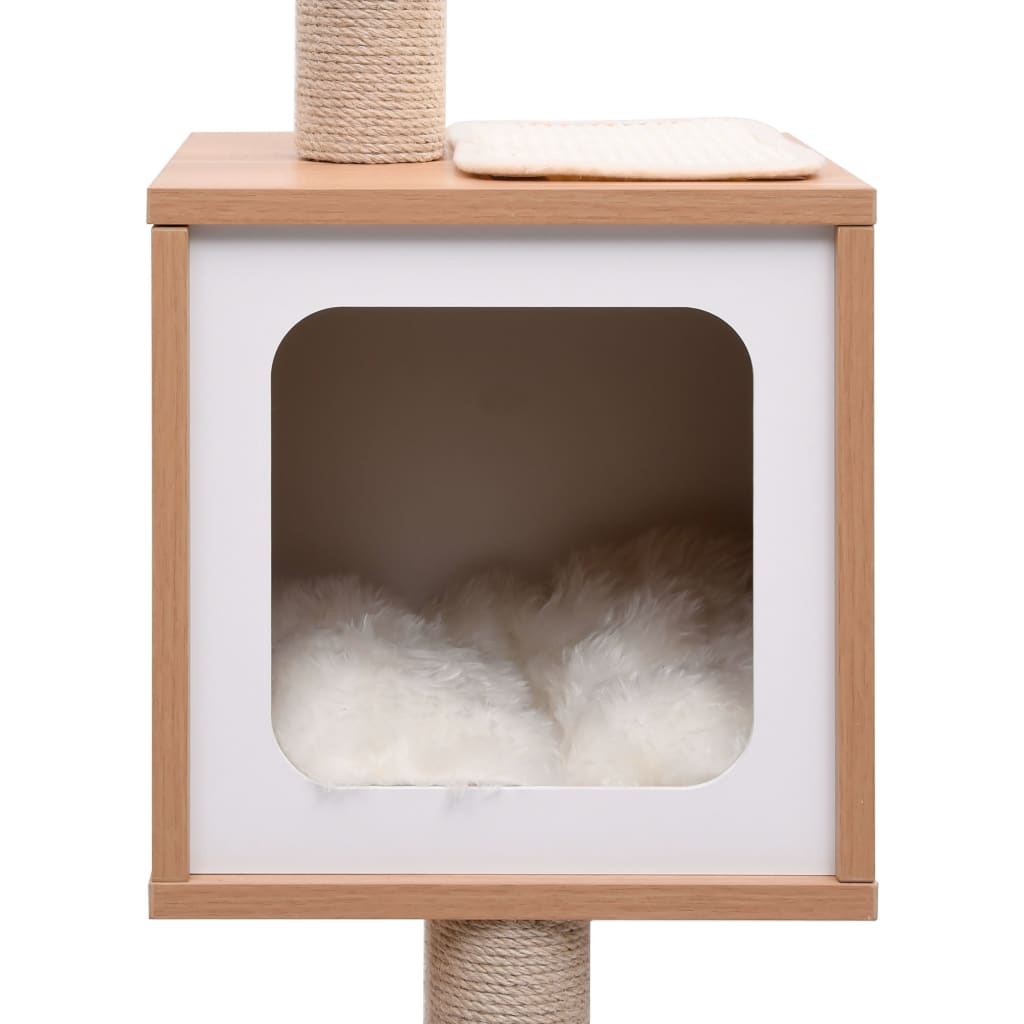 Cat Tree with Sisal Scratching Mat 129 cm