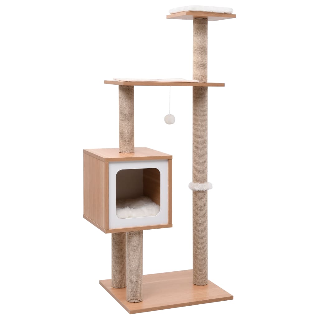 vidaXL Cat Tree with Sisal Scratching Mat 123 cm