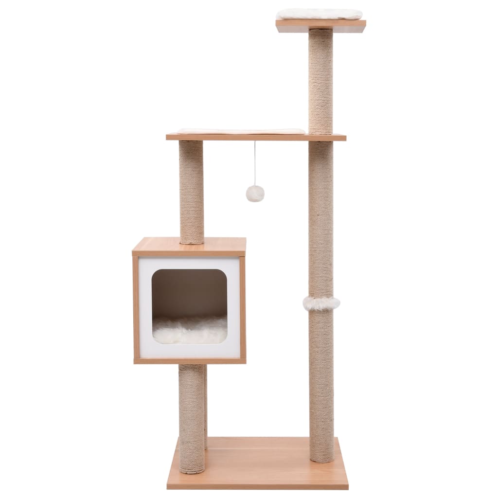 vidaXL Cat Tree with Sisal Scratching Mat 123 cm