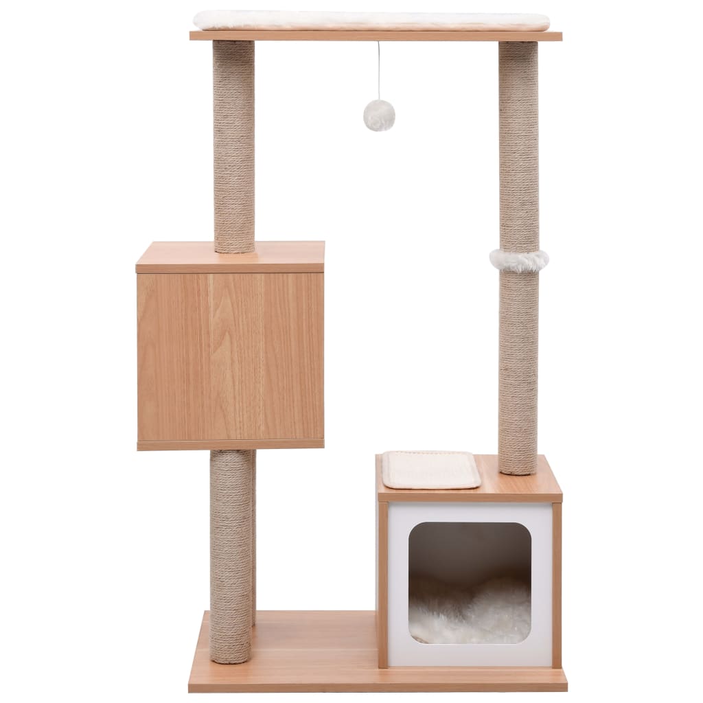 vidaXL Cat Tree with Sisal Scratching Mat 104 cm