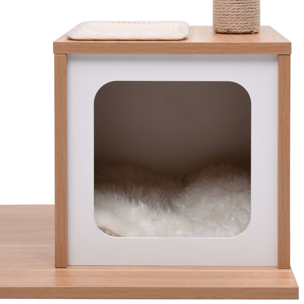 vidaXL Cat Tree with Sisal Scratching Mat 104 cm