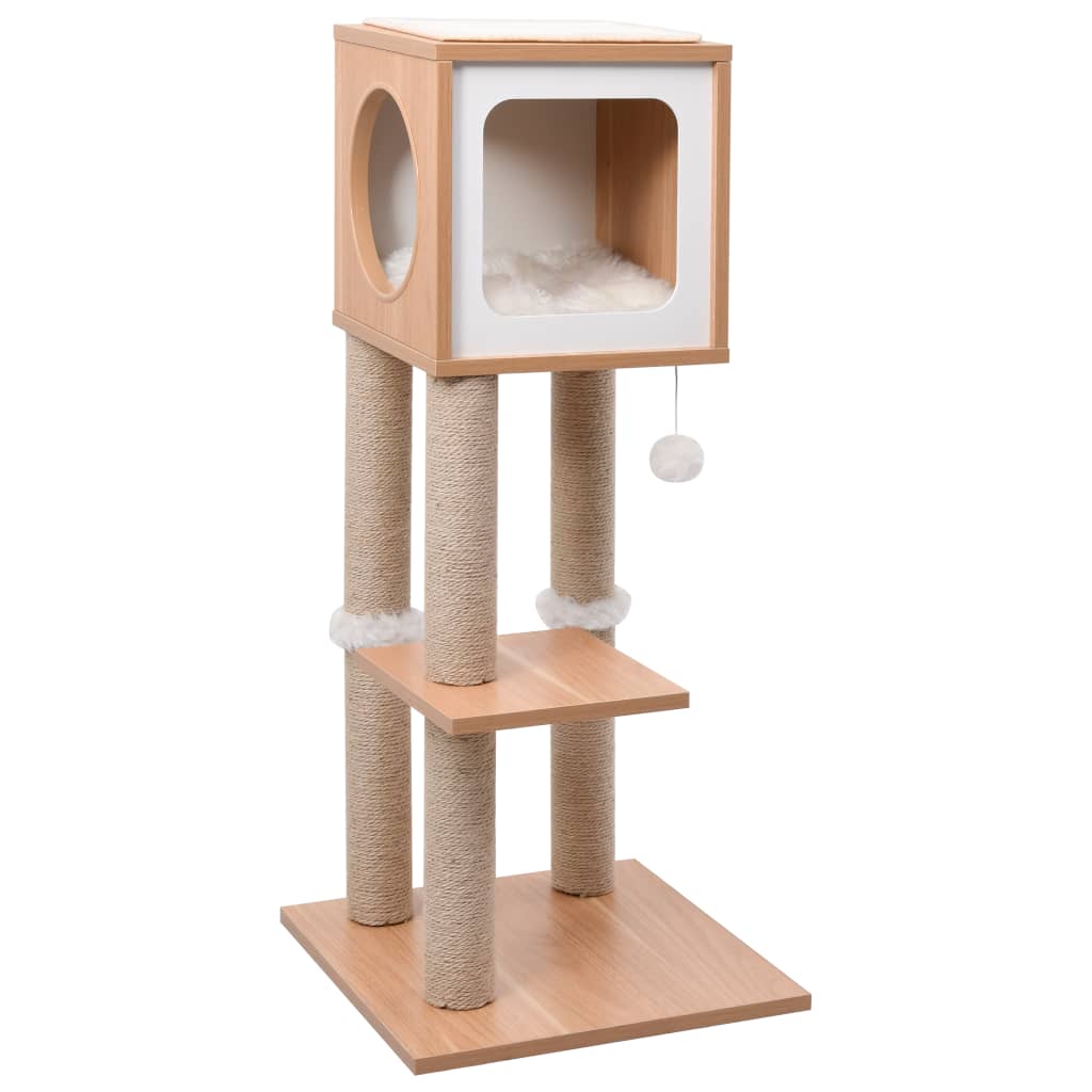 vidaXL Cat Tree with Sisal Scratching Mat 90 cm