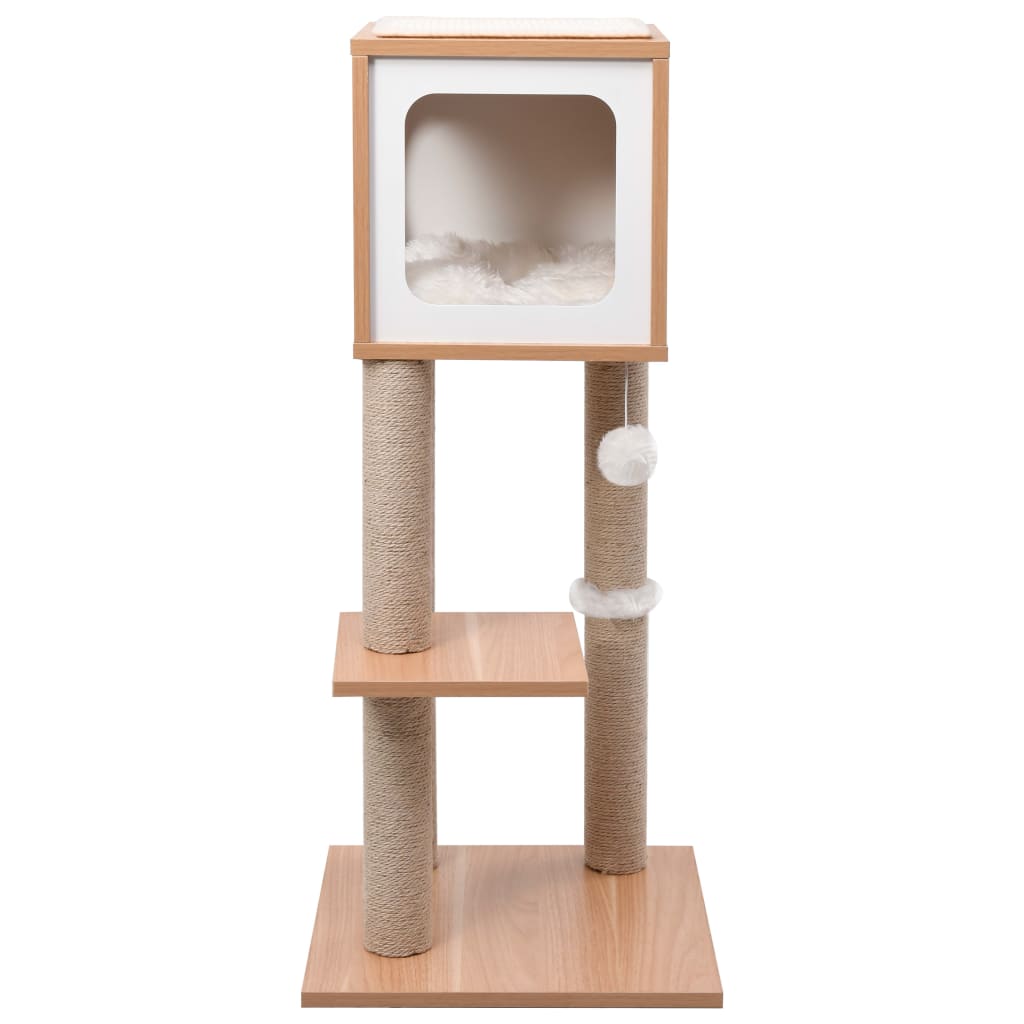 vidaXL Cat Tree with Sisal Scratching Mat 90 cm