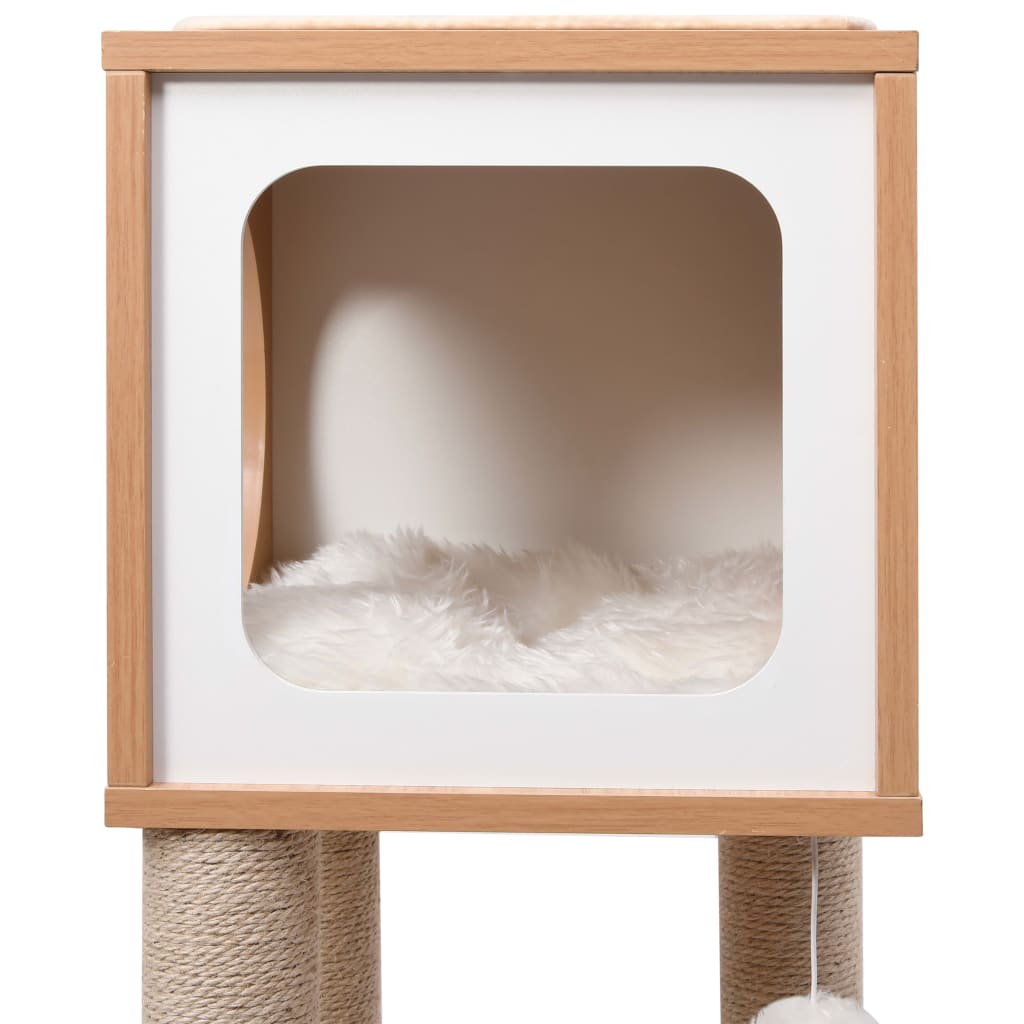 vidaXL Cat Tree with Sisal Scratching Mat 90 cm