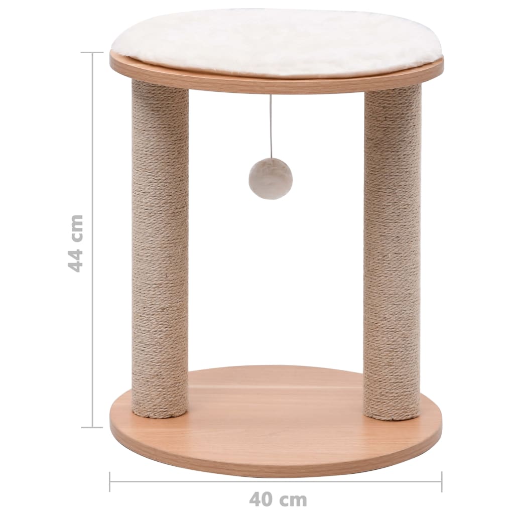 vidaXL Small Cat Tree with Scratching Posts 44 cm