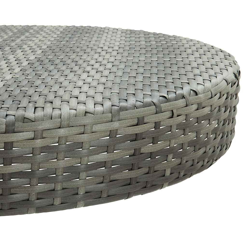 45860 vidaXL Garden Table Grey 75,5x106 cm Poly Rattan