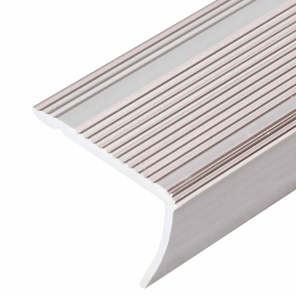 Stair Nosings in L-shape 5 pcs Aluminium 100 cm Champagne