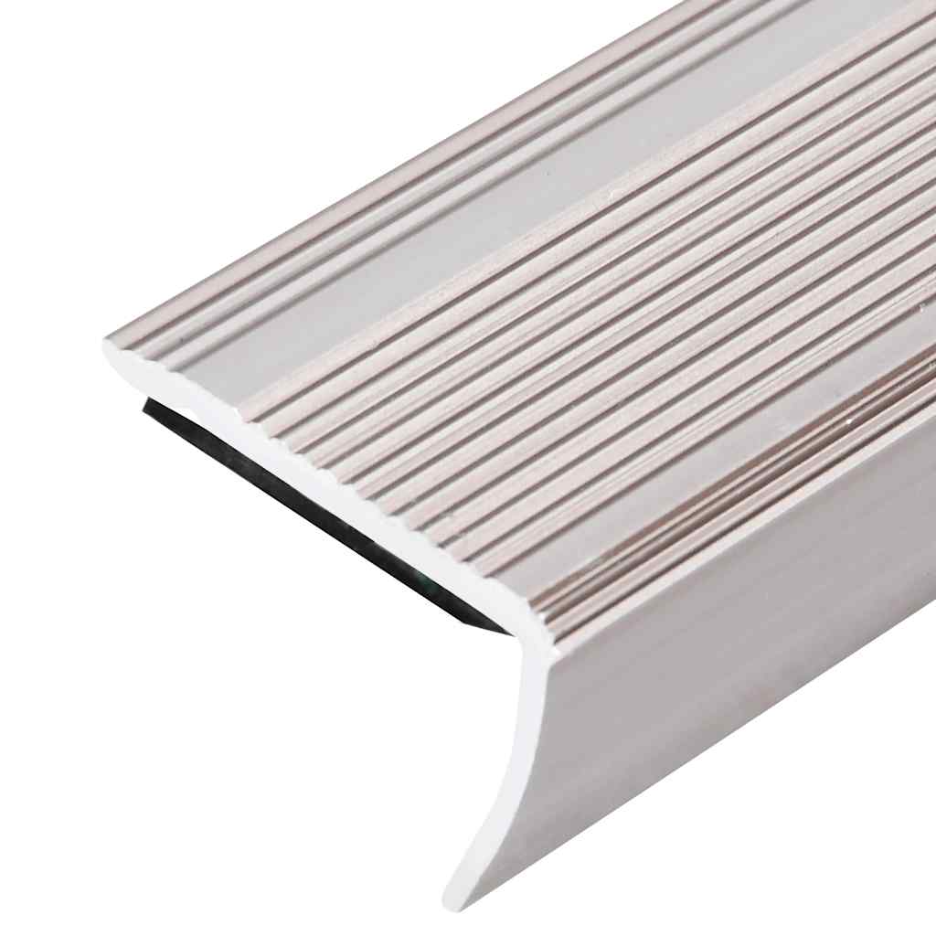 Stair Nosings in L-shape 5 pcs Aluminium 100 cm Champagne