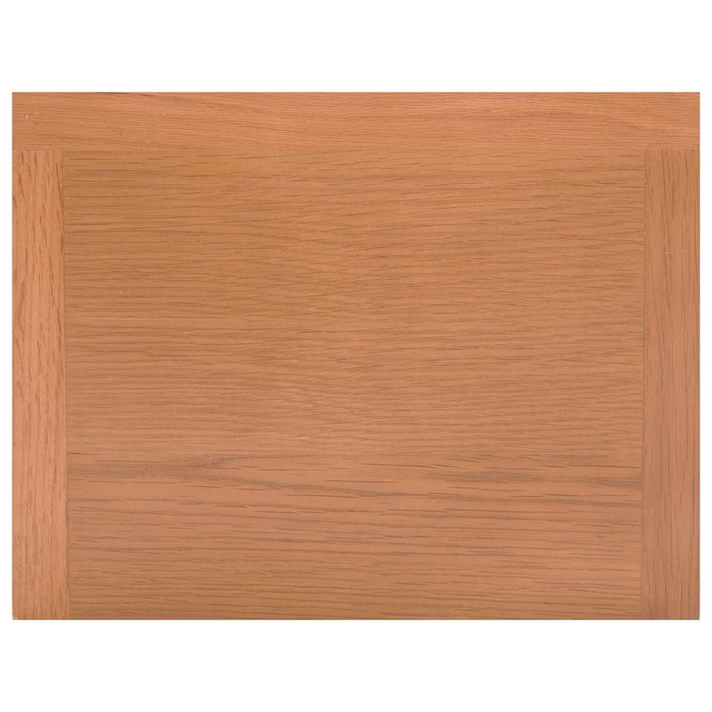 289182 vidaXL Magazine Table with Drawer 35x27x55 cm Solid Oak Wood