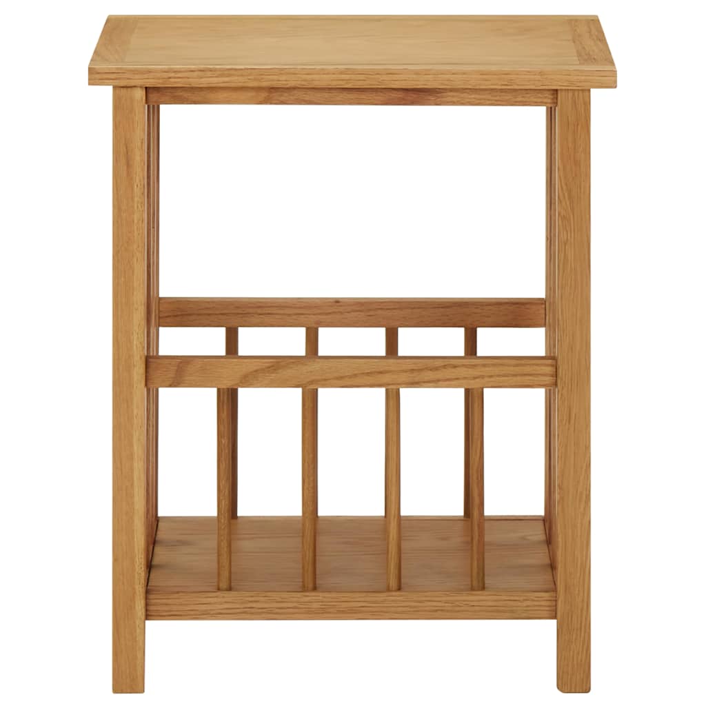 289183 vidaXL Magazine Table 45x35x55 cm Solid Oak Wood