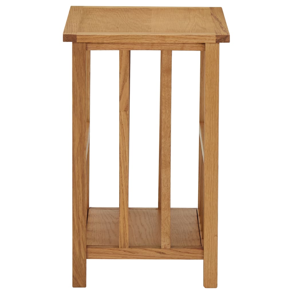 289183 vidaXL Magazine Table 45x35x55 cm Solid Oak Wood