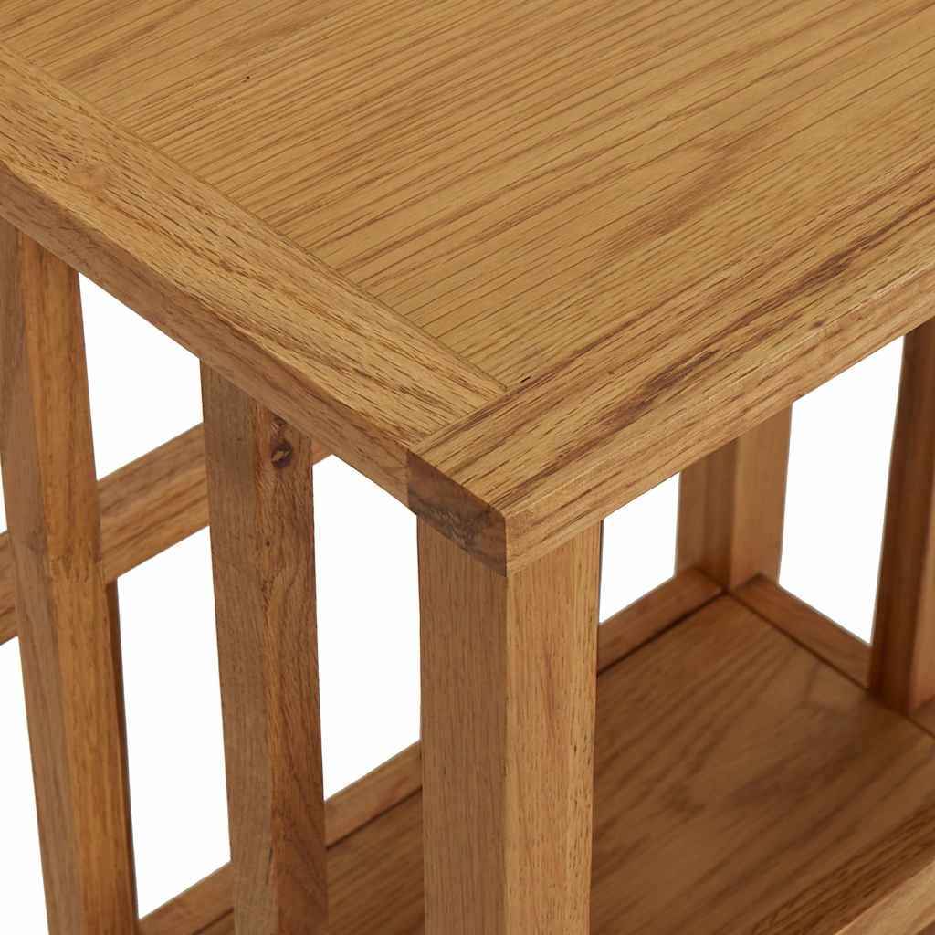 289183 vidaXL Magazine Table 45x35x55 cm Solid Oak Wood