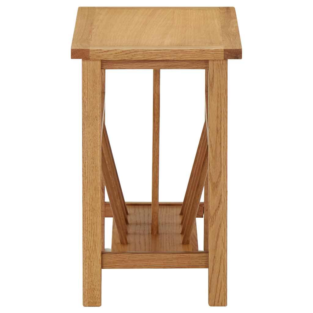 289184 vidaXL Magazine Table 45x27x42 cm Solid Oak Wood