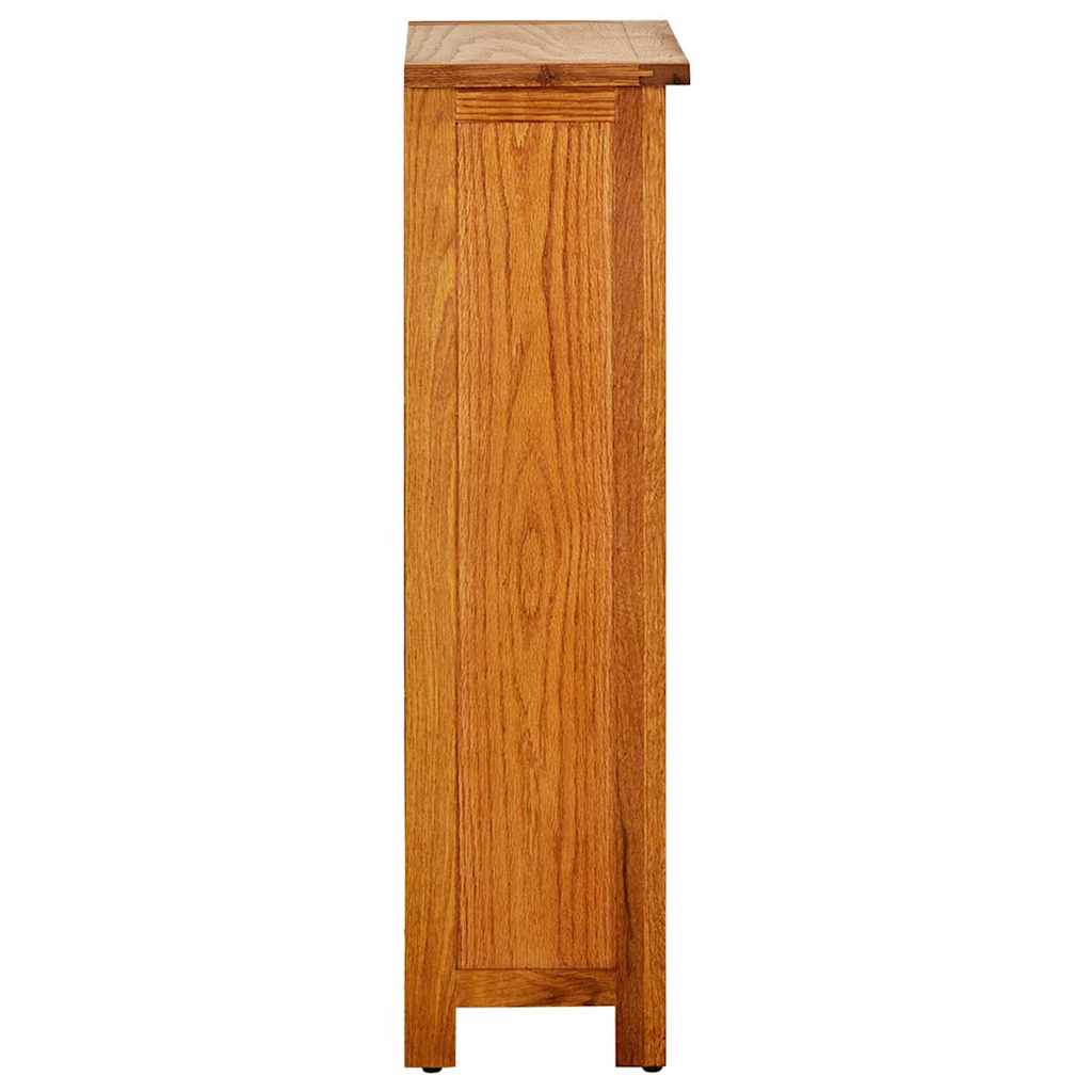 289186 vidaXL Bookcase 45x22,5x82 cm Solid Oak Wood