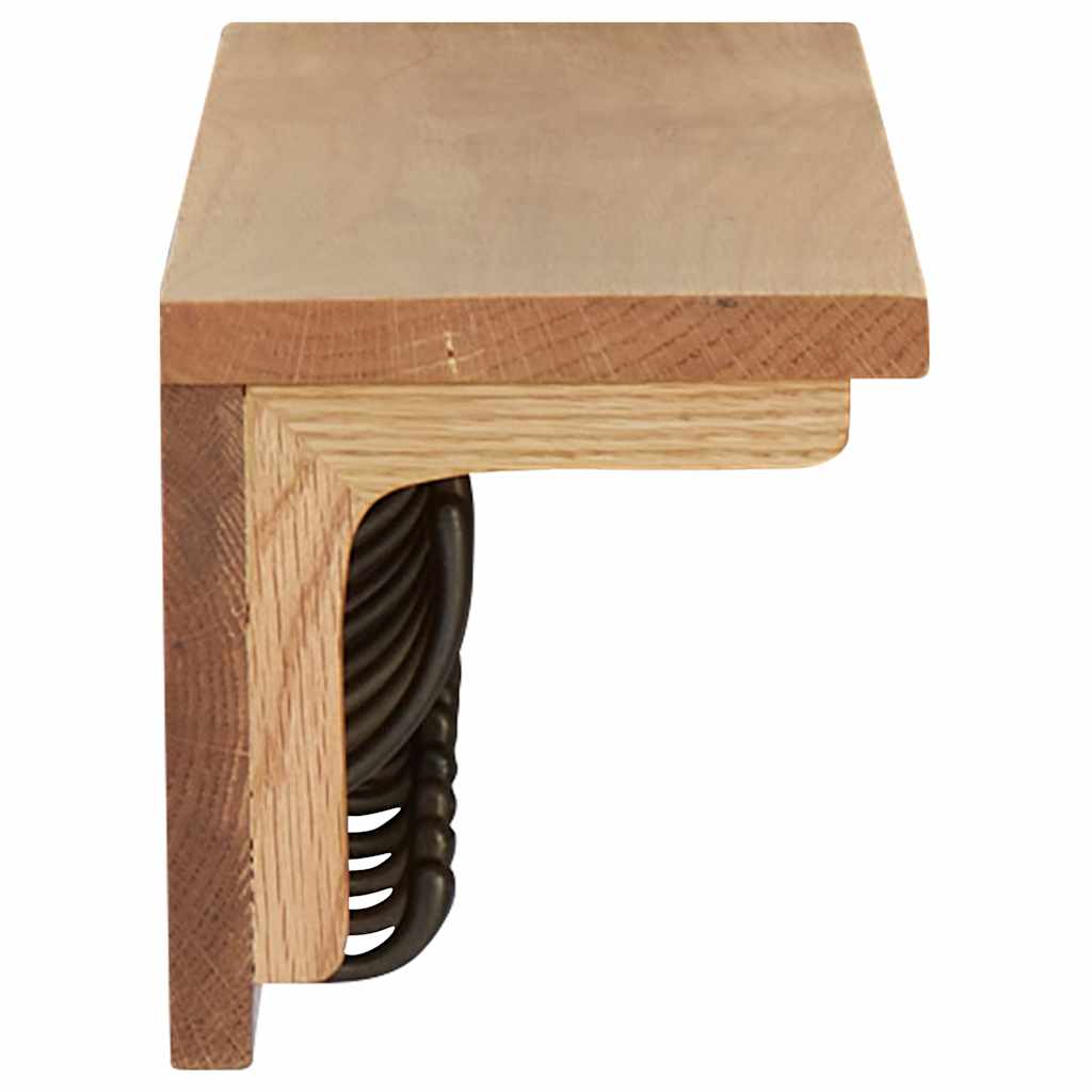 289192 vidaXL Coat Rack 90x16x16 cm Solid Oak Wood