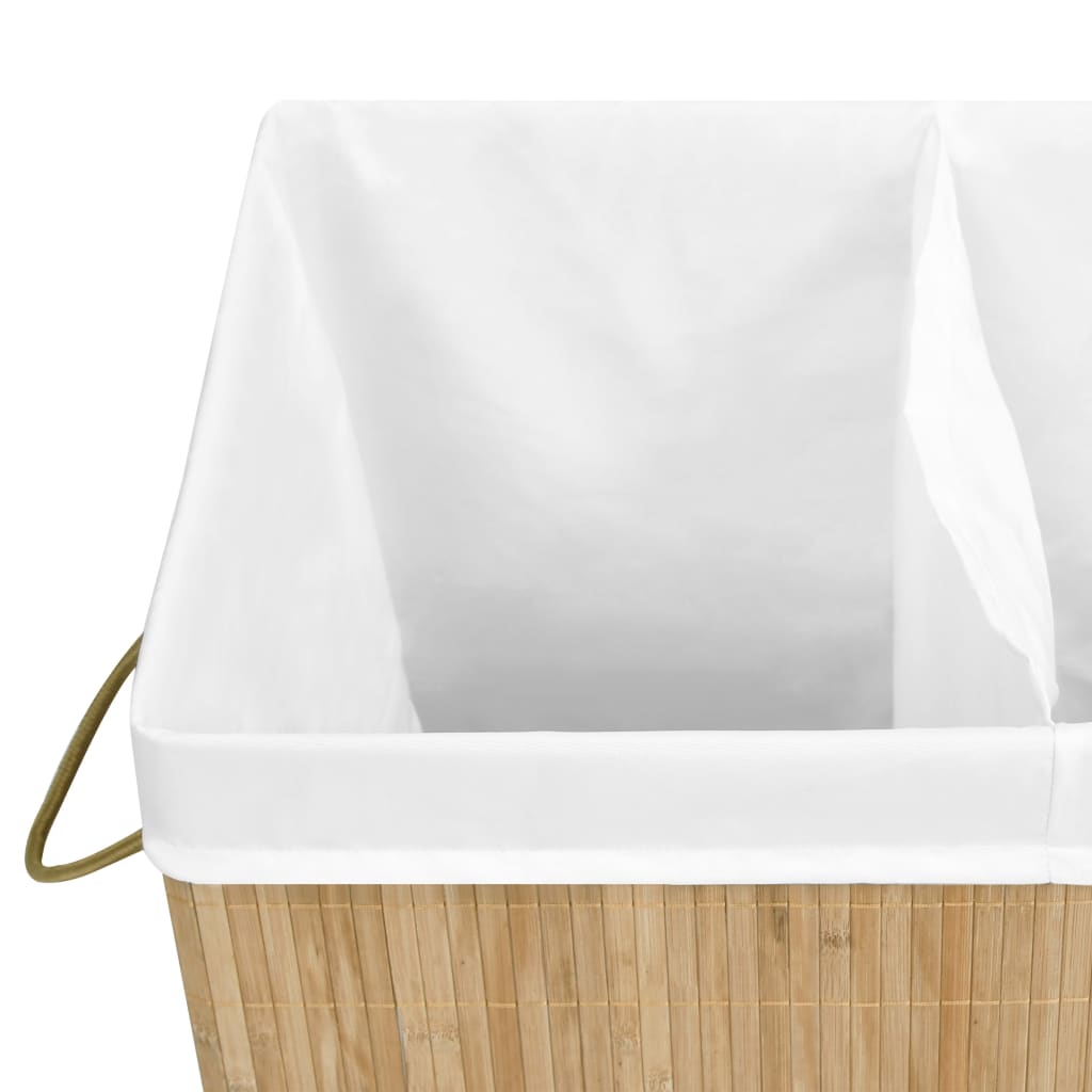 vidaXL Bamboo Laundry Basket 100 L