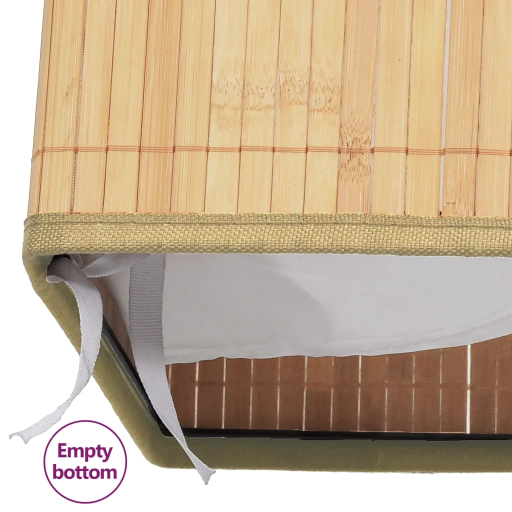 vidaXL Bamboo Laundry Basket 100 L