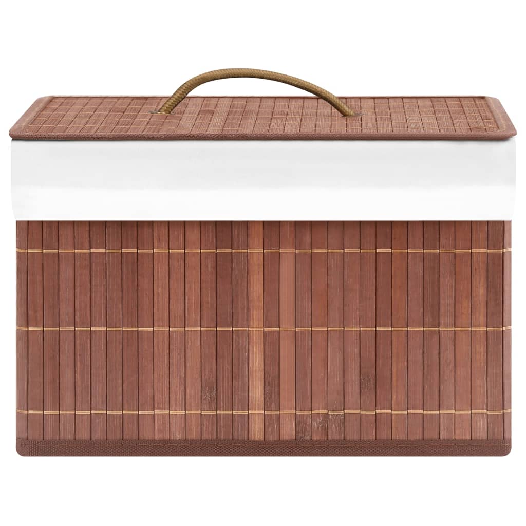 Bamboo Storage Boxes 4 pcs Brown