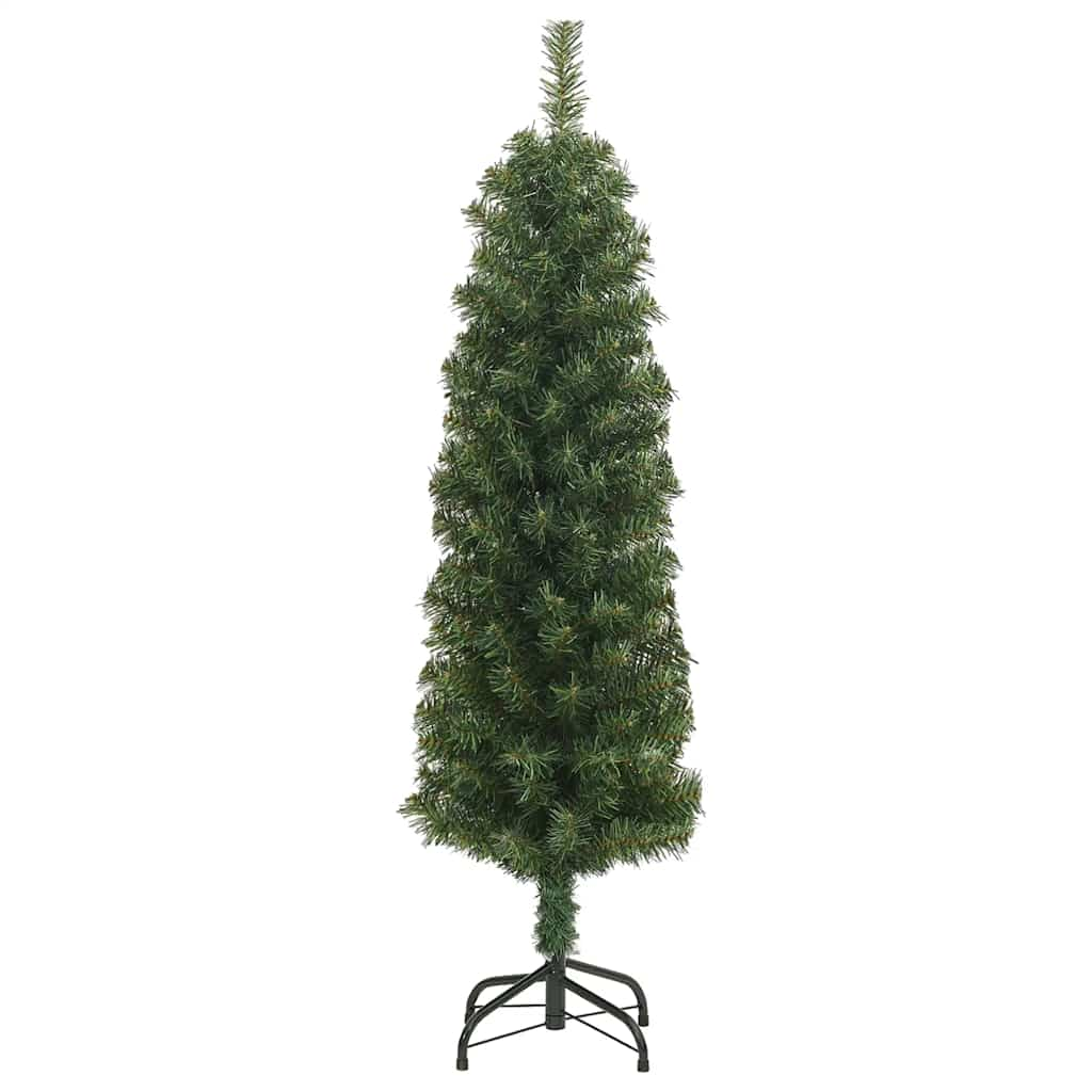 vidaXL Slim Artificial Christmas Tree with Stand Green 150 cm PVC