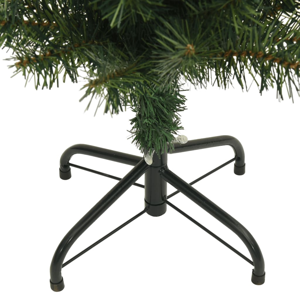 vidaXL Slim Artificial Christmas Tree with Stand Green 180 cm PVC