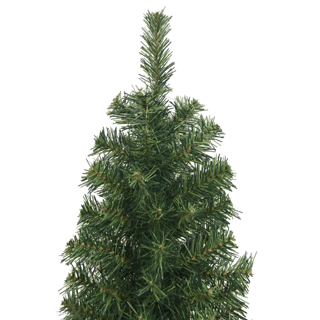 vidaXL Slim Artificial Christmas Tree with Stand Green 210 cm PVC