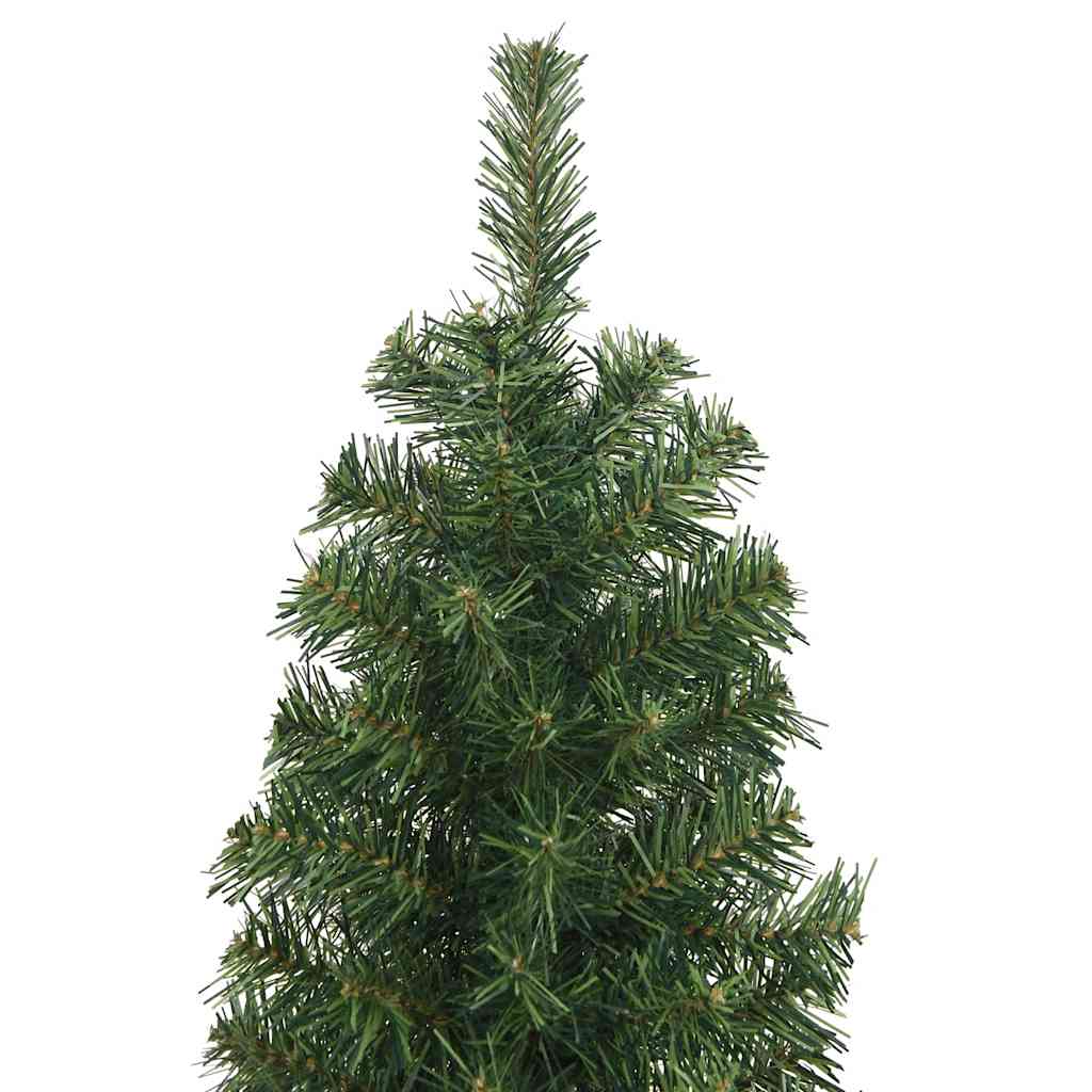 vidaXL Slim Artificial Christmas Tree with Stand Green 240 cm PVC