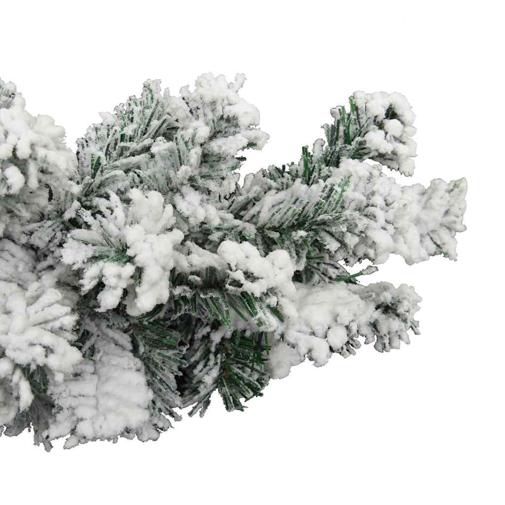 Christmas Garland | Green with white snow flocking | PVC | 5 m length