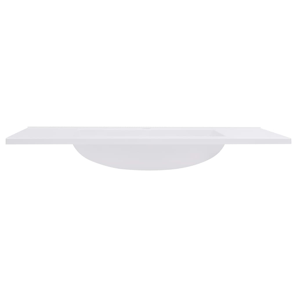 vidaXL Built-in Wash Basin 750x460x130 mm SMC White