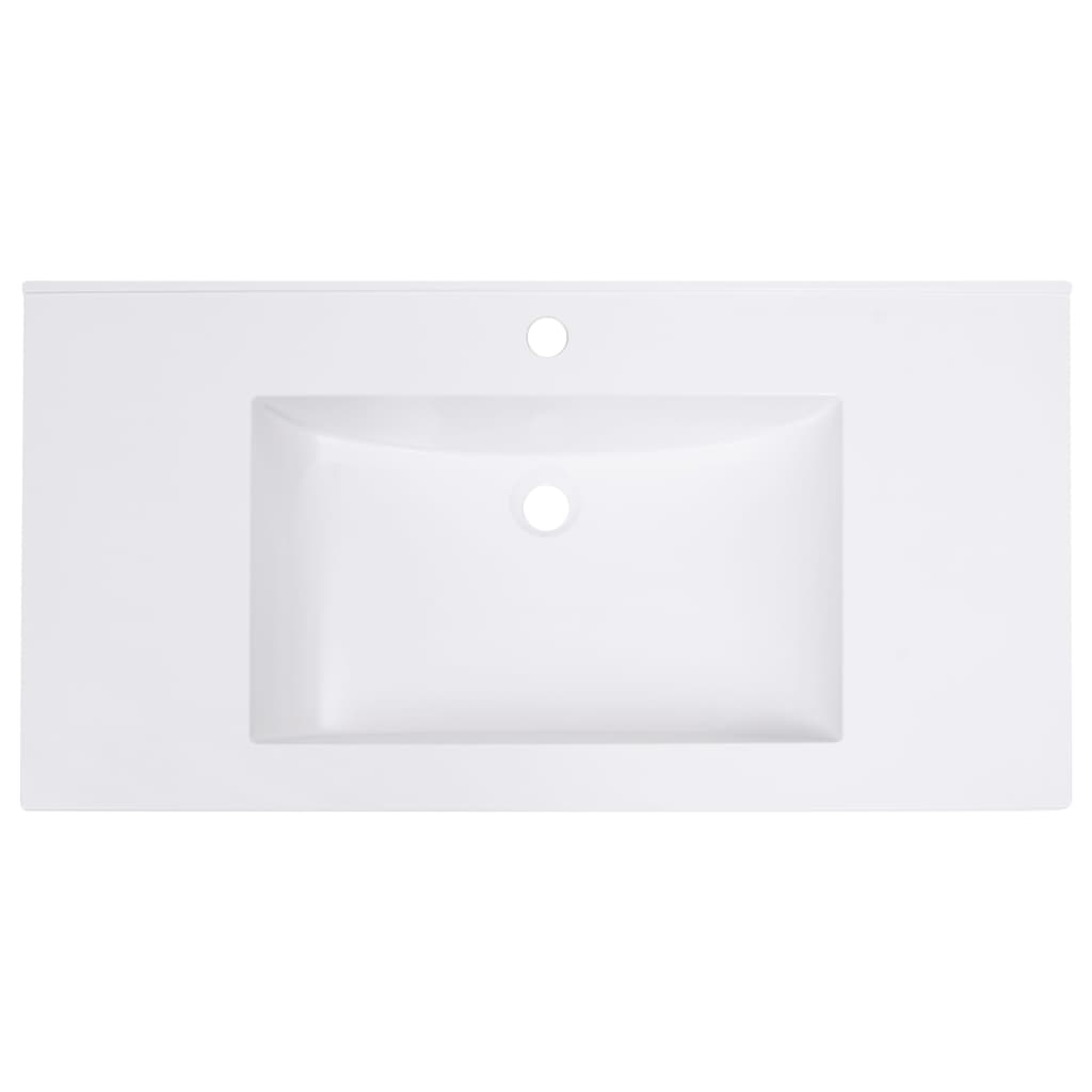 vidaXL Built-in Wash Basin 750x460x130 mm SMC White