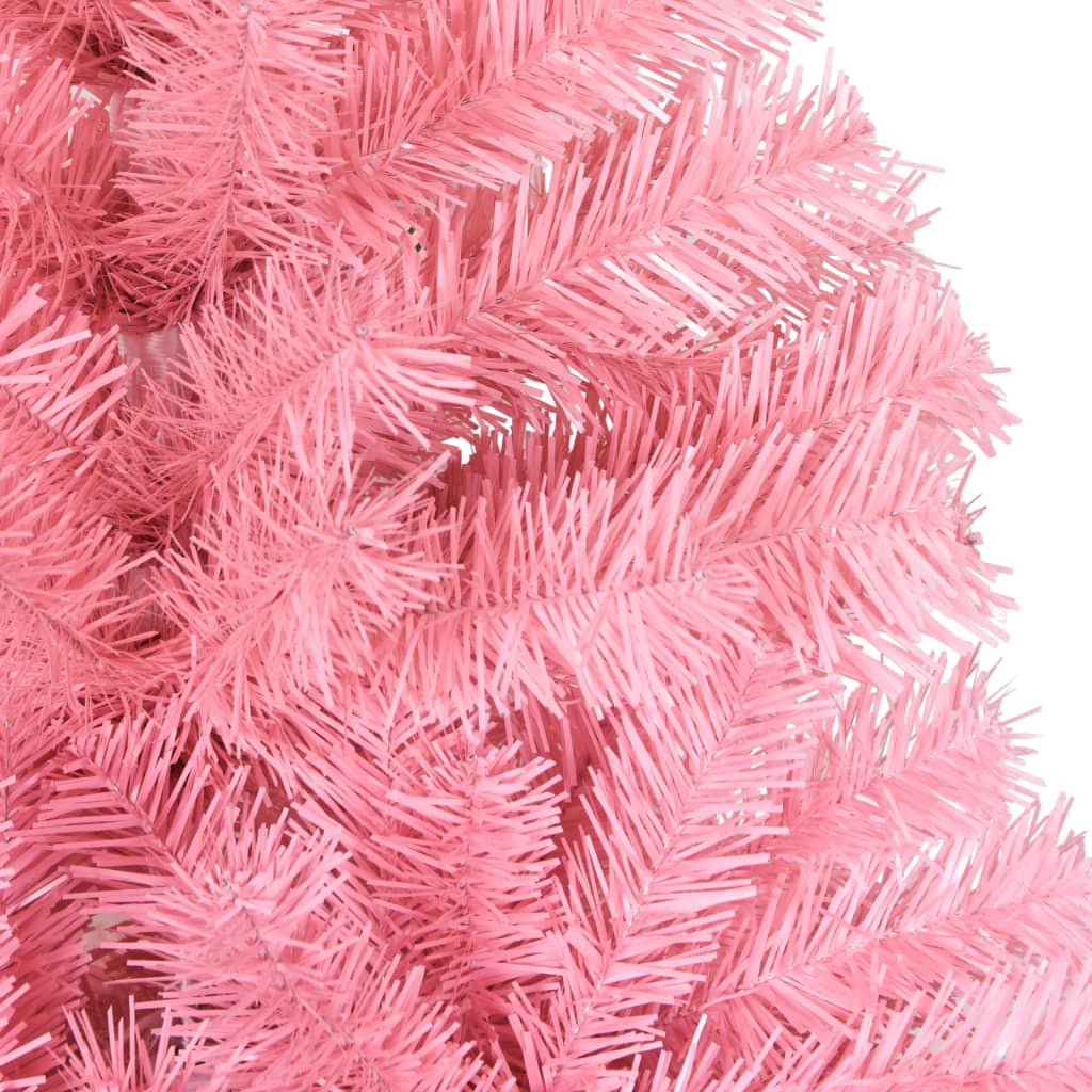 vidaXL Artificial Christmas Tree with Stand Pink 150 cm PVC