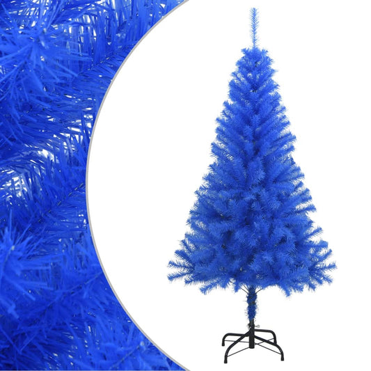 vidaXL Artificial Christmas Tree with Stand Blue 150 cm PVC