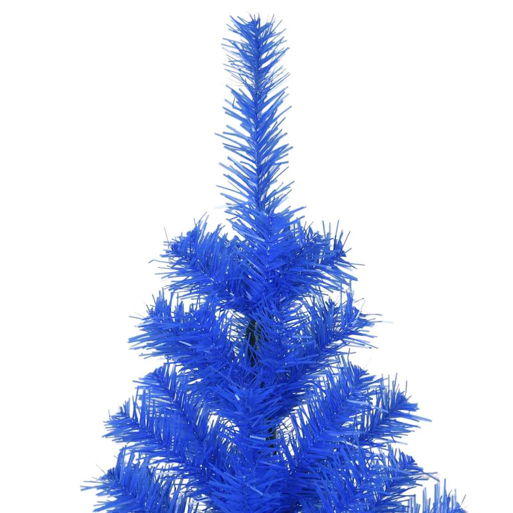 vidaXL Artificial Christmas Tree with Stand Blue 180 cm PVC