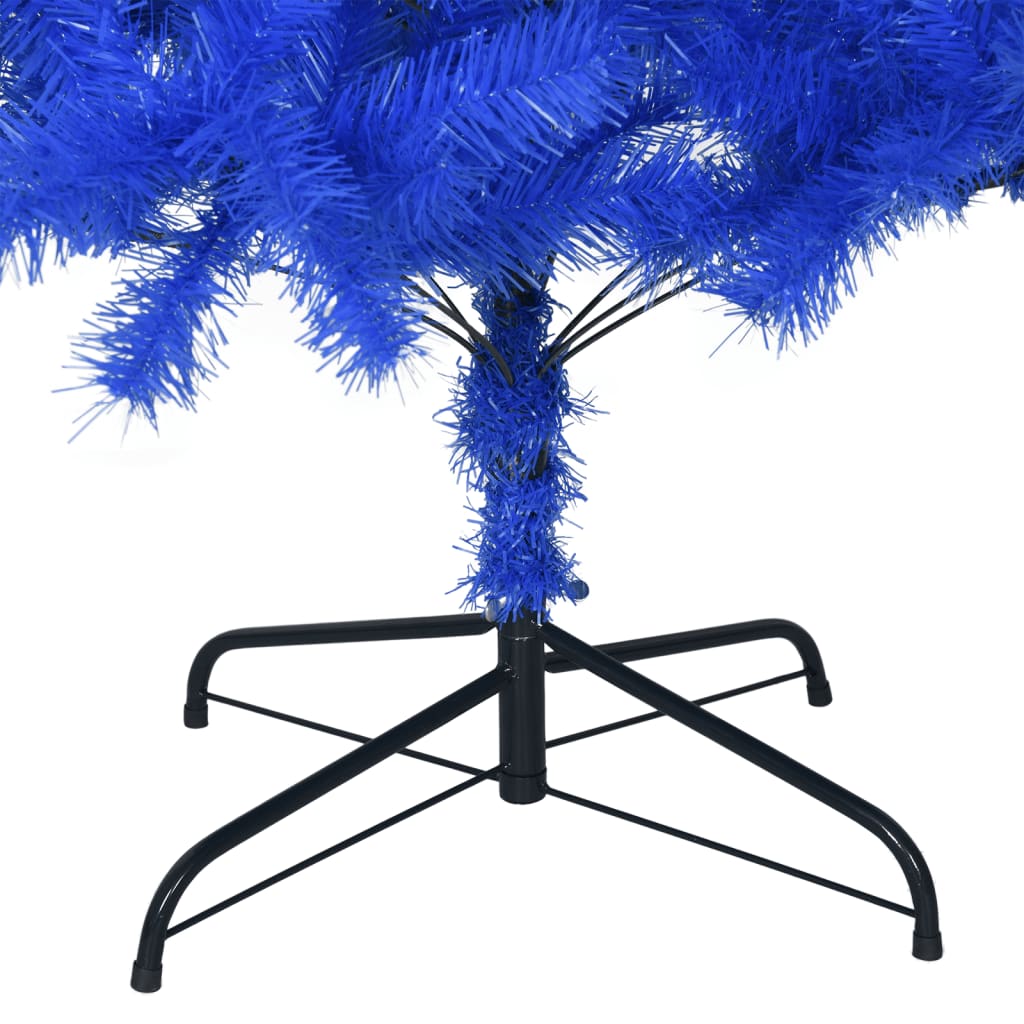 vidaXL Artificial Christmas Tree with Stand Blue 180 cm PVC