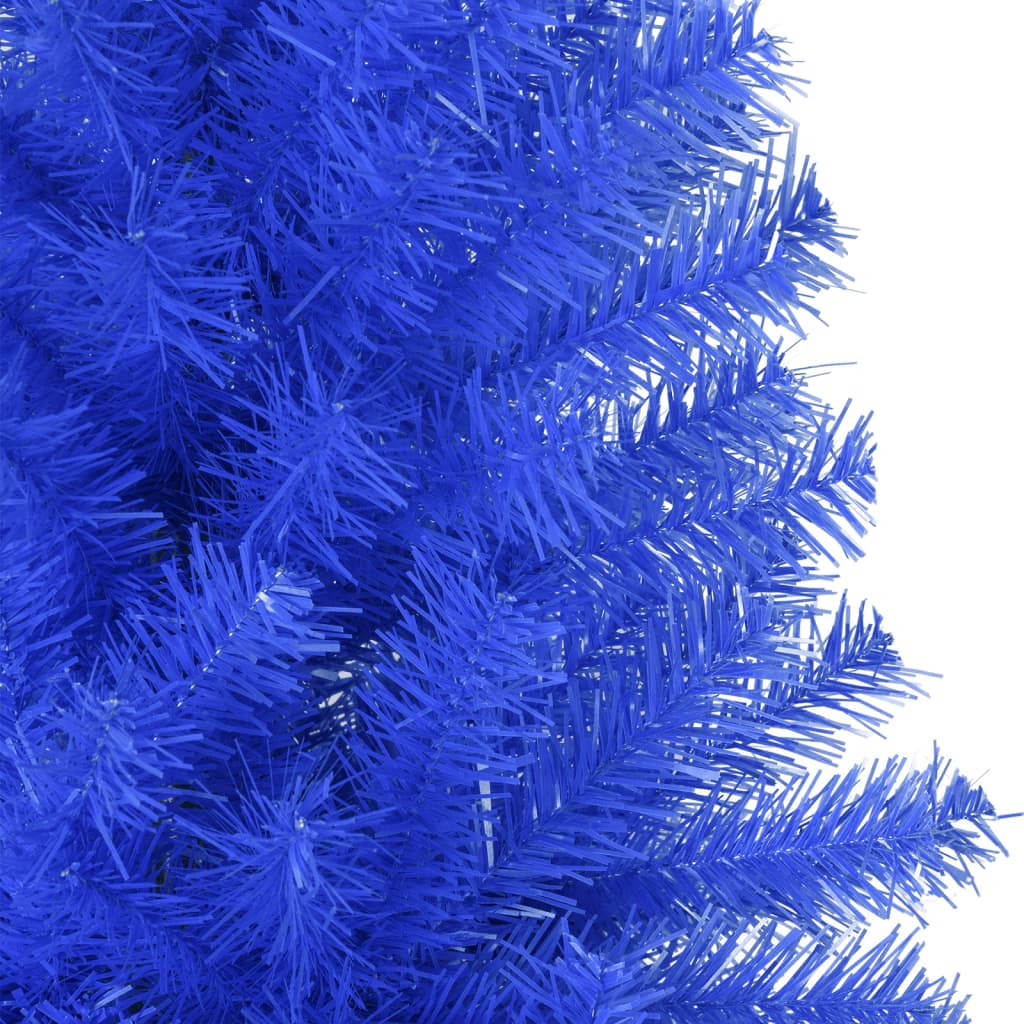 vidaXL Artificial Christmas Tree with Stand Blue 210 cm PVC