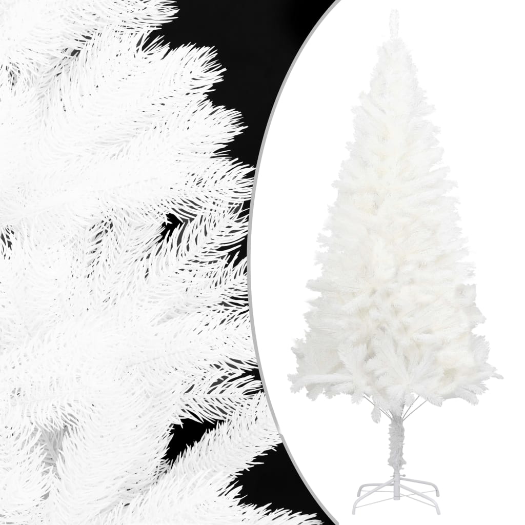 vidaXL Artificial Christmas Tree Lifelike Needles White 180 cm